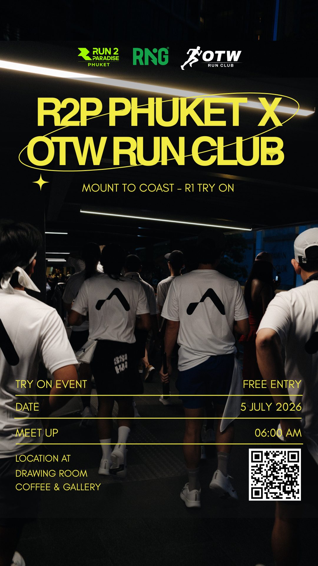 R2P Phuket x OTW Run Club Mount to Coast - R1 try on